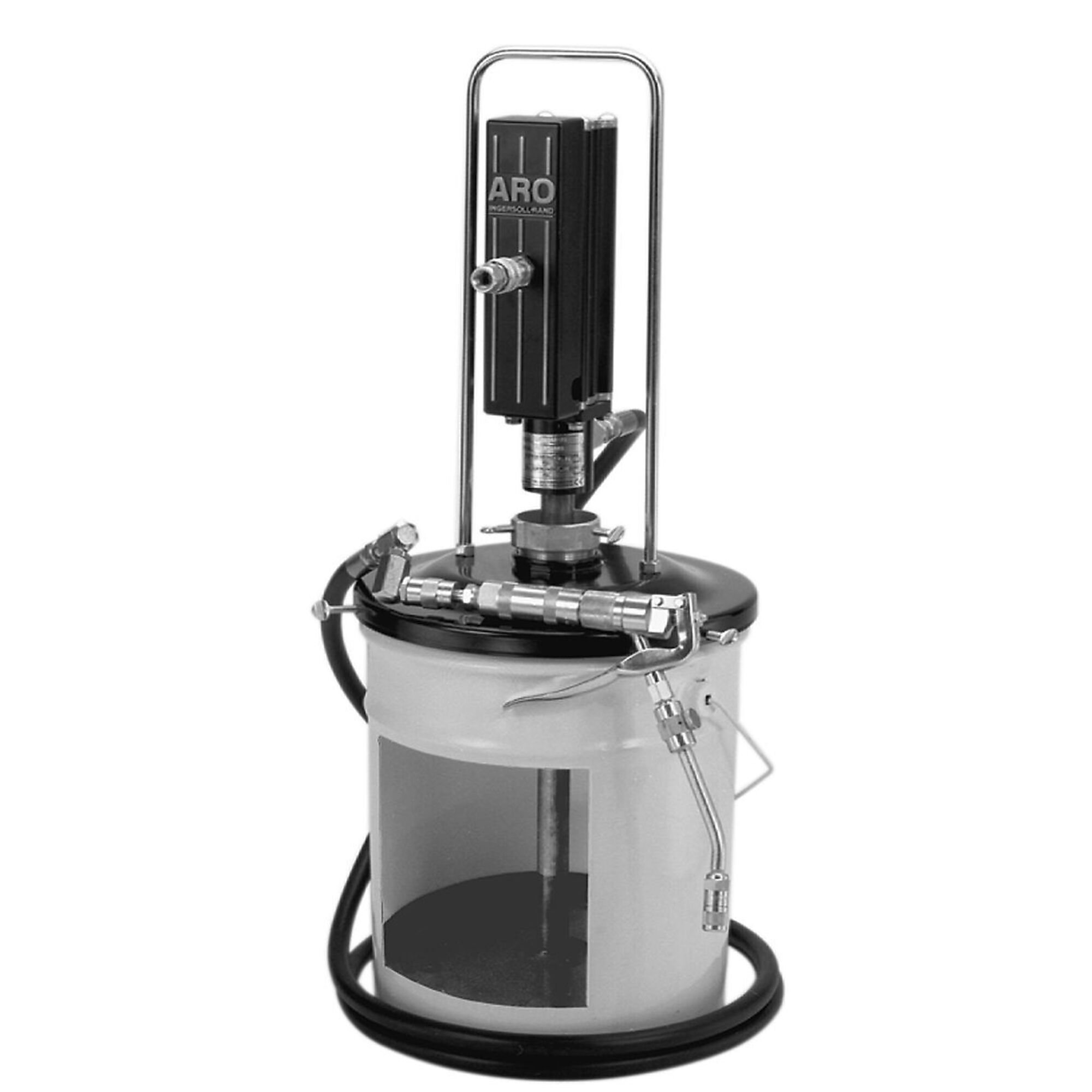 Ingersoll Rand 50:1 Air Grease Pump, 7500 PSI, 1/4in. Inlet, 2 Lbs./Min., For 5-Gal. Pails, Model# LP2001-1-B